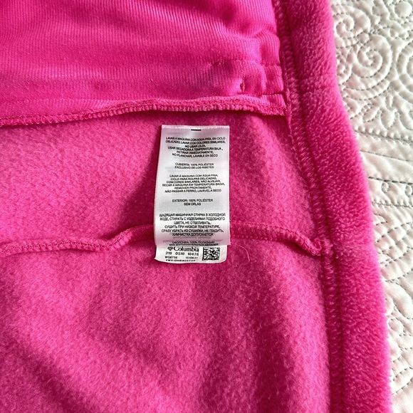 Columbia pink fleece zip up jacket sweater - Picture 6 of 7